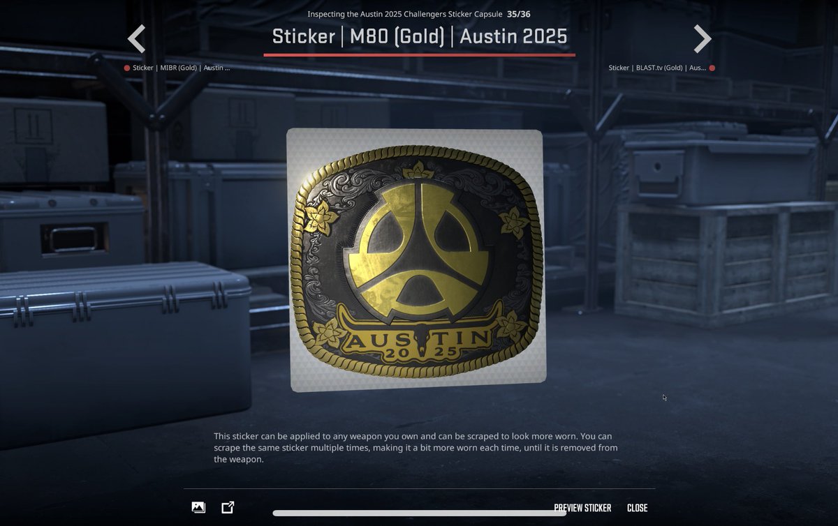 M80 CS2 Stickers are here y’all!! 💣🤠