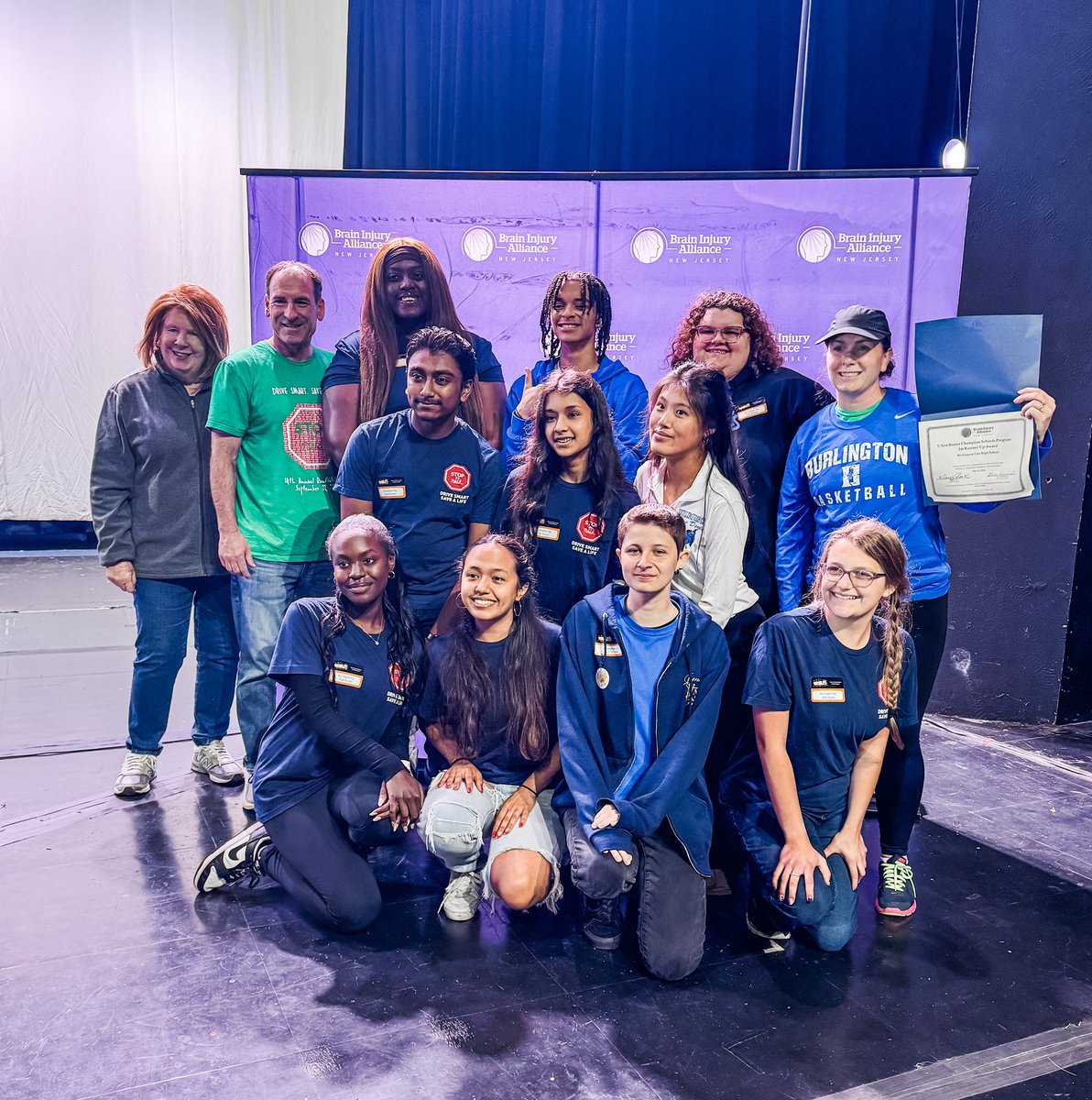 So proud of Burlington City’s U Got Brains Champion Schools Team for being recognized as Runner Up in the Brain Injury Alliance statewide competition! They made a positive impact on teen safe driving and school zone safety in Burlington City!  Great job earning the $1,000 prize!