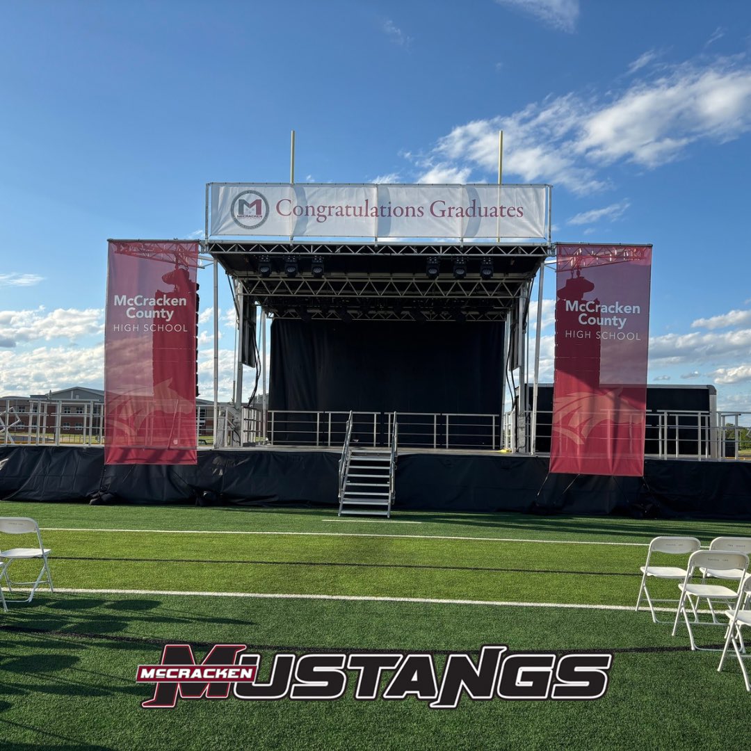 The stage is set, and our hearts are full. Tomorrow, we come together to celebrate a journey years in the making. One last time as a class, one first step into the future. We’ll see you there, Mustangs.