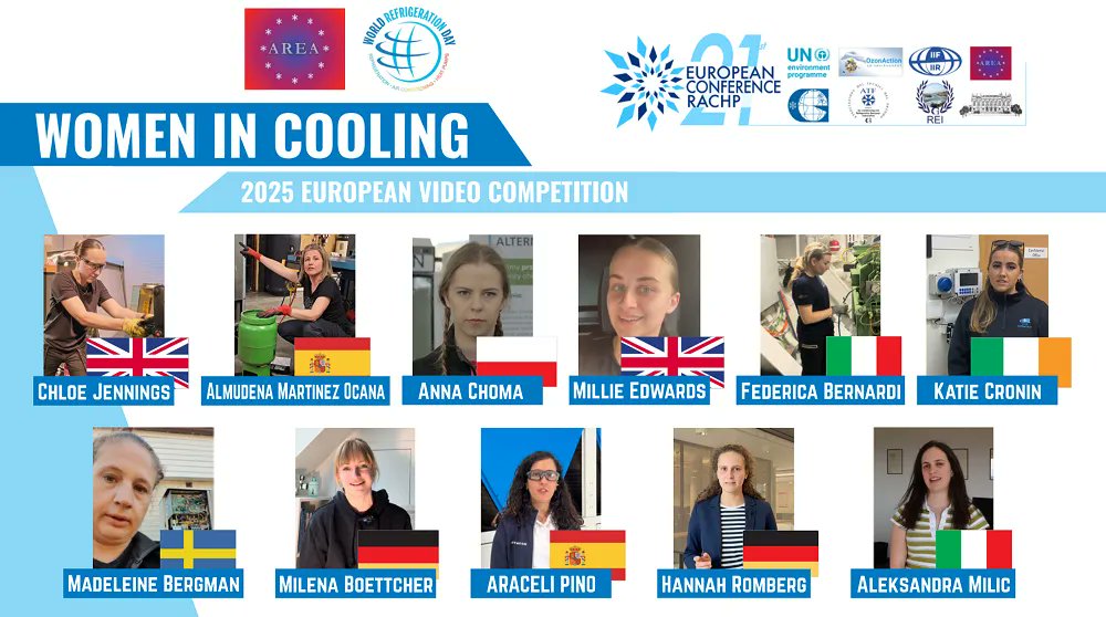 JARN (@jarnmagazine) on Twitter photo 📢<a href="/area_rachp/">AREA RACHP</a> and <a href="/WorldRefDay/">World Refrigeration Day</a> have officially announced the participants of the 3rd edition of the Women in Cooling Video Competition, an initiative highlighting the technical and design expertise of women working in the refrigeration, air conditioning, and heat pump sector. 📢<a href="/area_rachp/">AREA RACHP</a> and <a href="/WorldRefDay/">World Refrigeration Day</a> have officially announced the participants of the 3rd edition of the Women in Cooling Video Competition, an initiative highlighting the technical and design expertise of women working in the refrigeration, air conditioning, and heat pump sector.