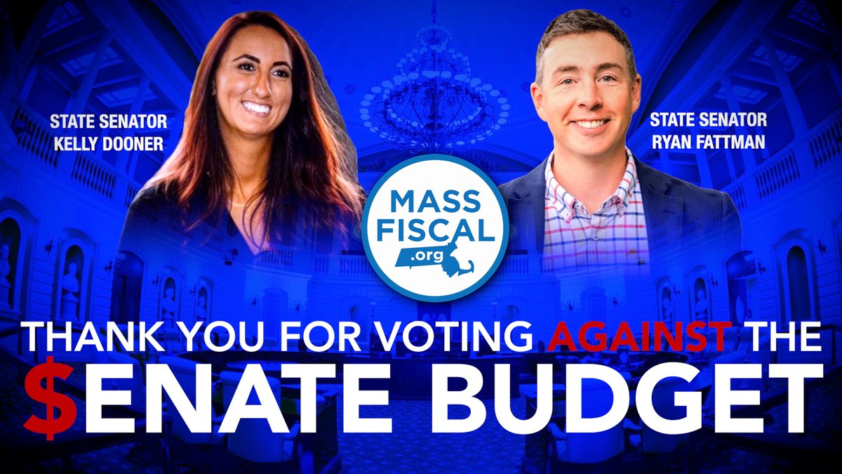 Thank you to <a href="/SenatorDooner/">Kelly Dooner</a> and Sen. <a href="/RyanFattman/">Ryan Fattman</a> for standing up for taxpayers and voting against Beacon Hill's latest bloated budget. #mapoli