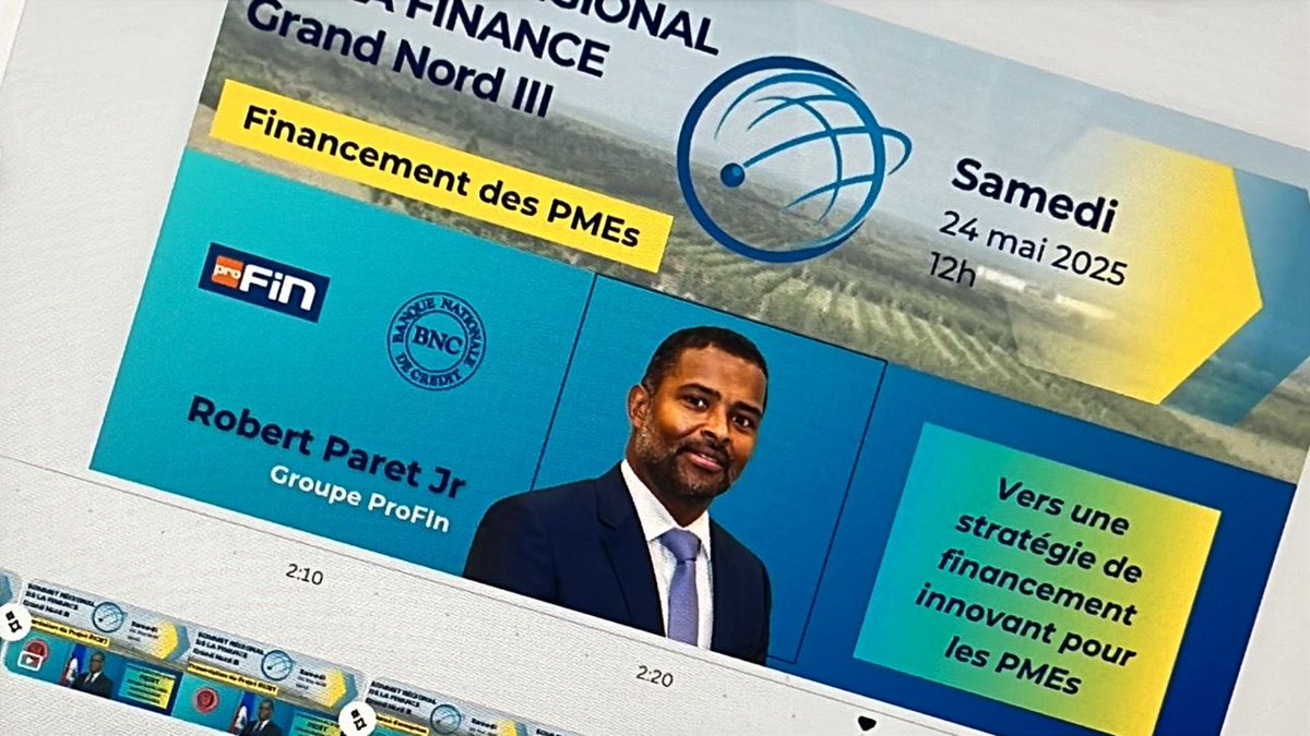 PharelKesner's tweet photo. Sommet Régional de la Finance au Cap-Haïtien par Group Croissance. Thème; Financer les PMEs pour la reprise écomique en Haïti. #GroupCroissance #BRH #MEF #BNC #PNUD #BID #ProFin https://t.co/CoOGw15q35
