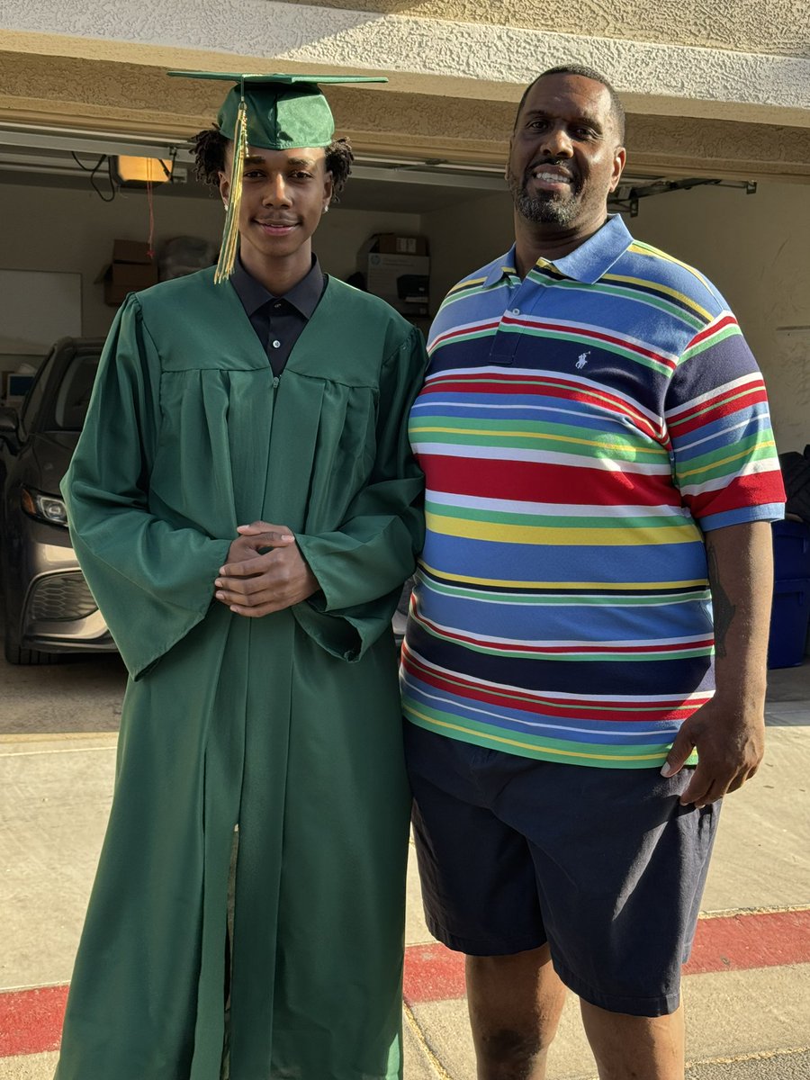 I’m blessed and highly favored and humbled and just want to say thank you 🙏🏾 for letting me see this day. My youngest son graduating from high school today … why does it have to be 95° with ceremony outside, oh well it’s not raining ☔️ so it works
