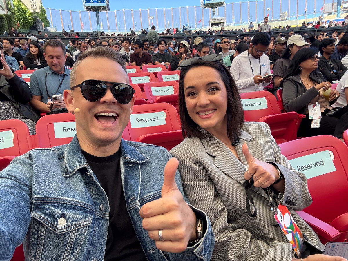 Such a fun moment sharing the I/O stage to demo our work with Google legends <a href="/joshwoodward/">Josh Woodward</a> <a href="/tokumin/">Simon</a> <a href="/sundarpichai/">Sundar Pichai</a> and <a href="/jacalulu/">Jaclyn Konzelmann</a>