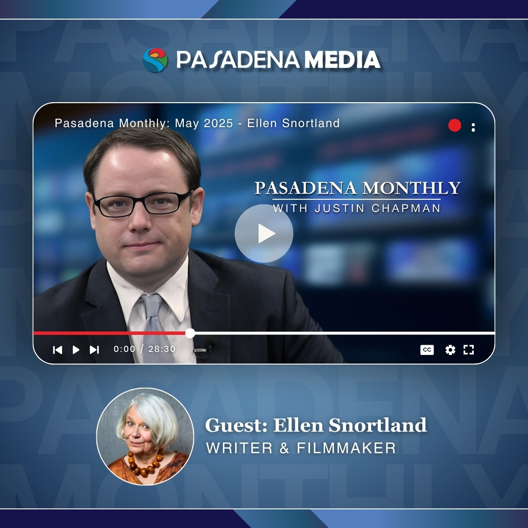 📣 On this May episode of #PasadenaMonthly:
<a href="/justindchapman/">Justin Chapman</a> interviews writer and filmmaker Ellen Snortland. 🪶🎥 They discuss the #EatonFire’s impact on her life and career and preview her upcoming one-woman show at the #AltadenaLibrary. 🎭🎩

📺: youtu.be/dWv6htt1gS4