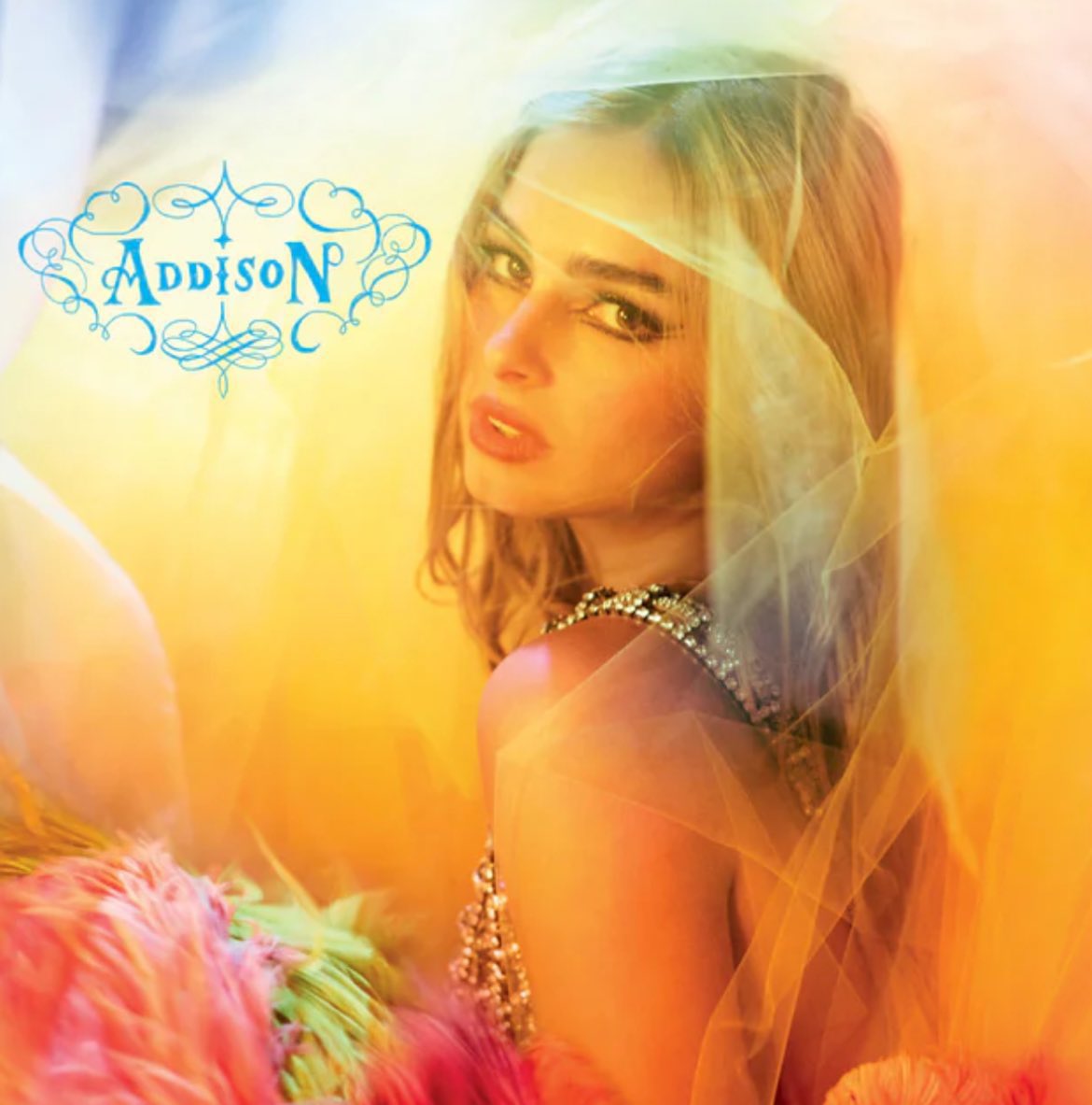 Addison Rae has updated the cover art for her debut album ‘Addison’ on Apple Music via Chris Lohan Film