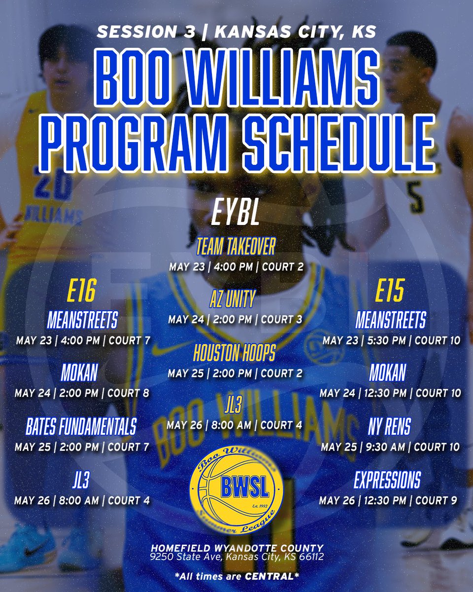 Boo Williams (@boowilliamsaau) on Twitter photo Catch 15U-17U in action EYBL Session 3 Kansas City on nikeyb.com FREE of charge
๐ฃ๏ธ๐๐ฐ๐ฌ๐ฅ๐๐๐ฌ๐ค๐๐ญ๐๐๐ฅ๐ฅ #๐๐ฐ๐ฌ๐ฅ๐ฆ๐๐๐ #BooCrew2026 #EYBL #๐ง๐ข๐ค๐๐๐๐ฌ๐ค๐๐ญ๐๐๐ฅ๐ฅ #onlybasketball #๐ฉ๐ซ๐จ๐ฏ๐๐ง๐ ๐ซ๐จ๐ฎ๐ง๐๐ฌ #๐๐ซ๐ข๐ง๐ ๐ฒ๐จ๐ฎ๐ซ๐ ๐๐ฆ๐ #showandprove Catch 15U-17U in action EYBL Session 3 Kansas City on nikeyb.com FREE of charge
๐ฃ๏ธ๐๐ฐ๐ฌ๐ฅ๐๐๐ฌ๐ค๐๐ญ๐๐๐ฅ๐ฅ #๐๐ฐ๐ฌ๐ฅ๐ฆ๐๐๐ #BooCrew2026 #EYBL #๐ง๐ข๐ค๐๐๐๐ฌ๐ค๐๐ญ๐๐๐ฅ๐ฅ #onlybasketball #๐ฉ๐ซ๐จ๐ฏ๐๐ง๐ ๐ซ๐จ๐ฎ๐ง๐๐ฌ #๐๐ซ๐ข๐ง๐ ๐ฒ๐จ๐ฎ๐ซ๐ ๐๐ฆ๐ #showandprove