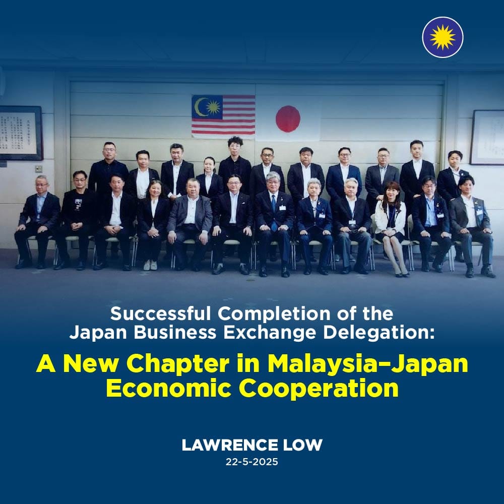 Looking ahead, the MCA Economic and SME Affairs Committee will continue to serve as a vital bridge for Malaysia–Japan trade cooperation.

mca.org.my/2/Content/Sing…

#马华公会
#MCA