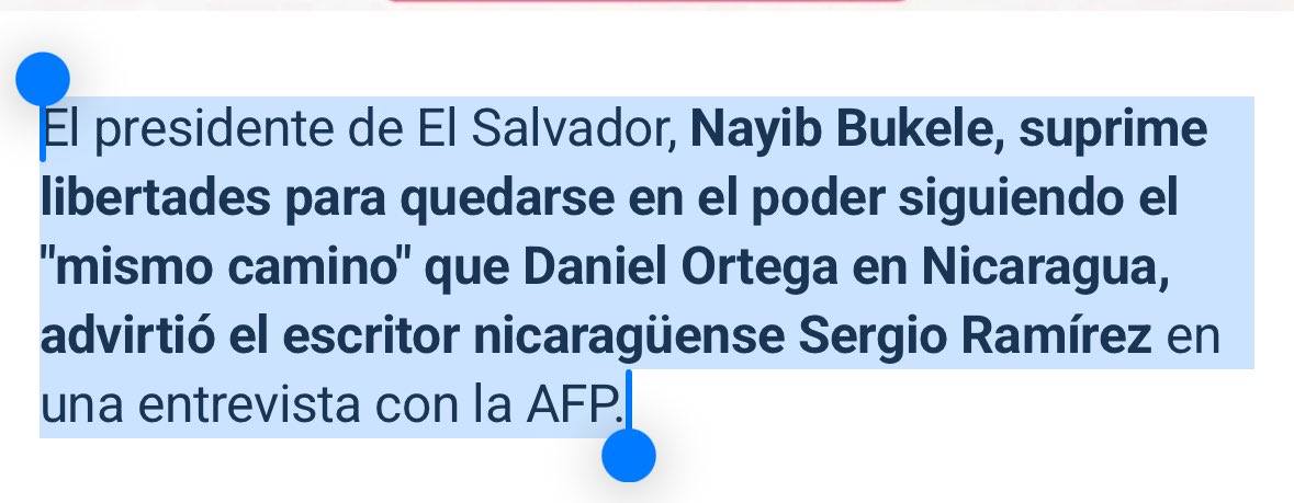 👇👇👇

Bukele sigue "el mismo camino de Ortega" para quedarse en el poder, dice escritor Sergio Ramírez
elsalvador.com/entretenimient…