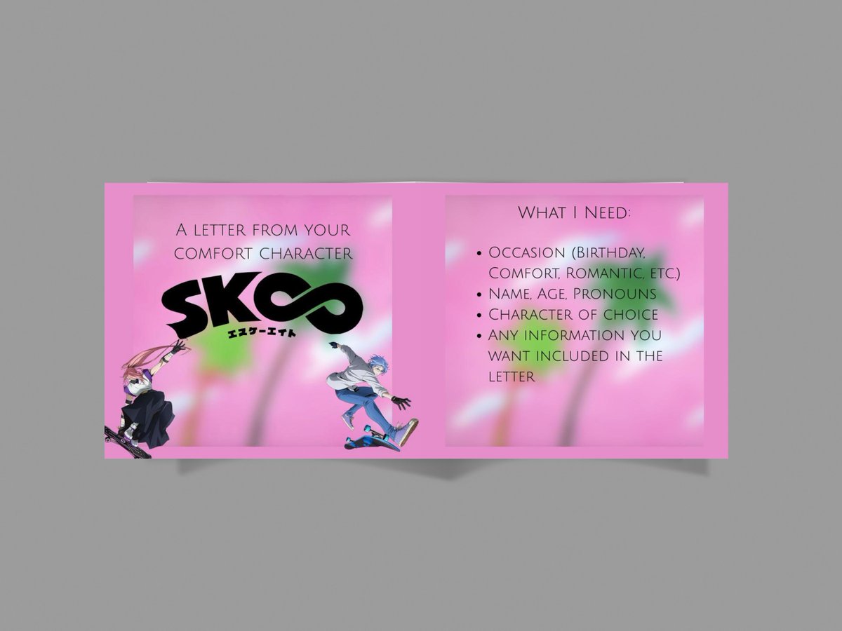 spongegarth's tweet photo. Get a personalized letter from your favorite characters from #SK8THEINFINITY , #AttackOnTitan #ShingekiNoKyojin , #FireEmblemThreeHouses #FE3H , and #Persona3 #Persona4 #Persona5 ! All 30% OFF!

https://t.co/Qbfy64JNlT https://t.co/HqI0kSE3DI