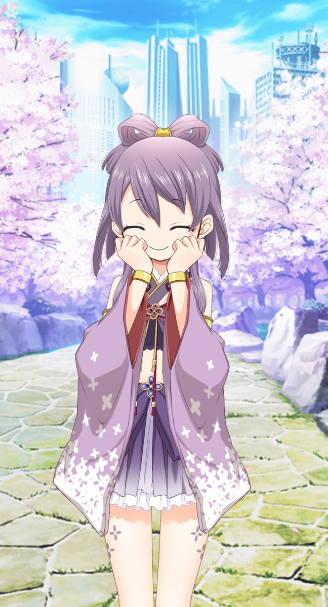 "Kyahaha~ Well dear I can teach you." 
[Himena plays her ring a glow covers her body... her school uniform is replaced by a violet kimono, a pair of brown leather sandals and a gold ankle on her right leg.]

"Do you like it? Is it  my magical girl outfit!"