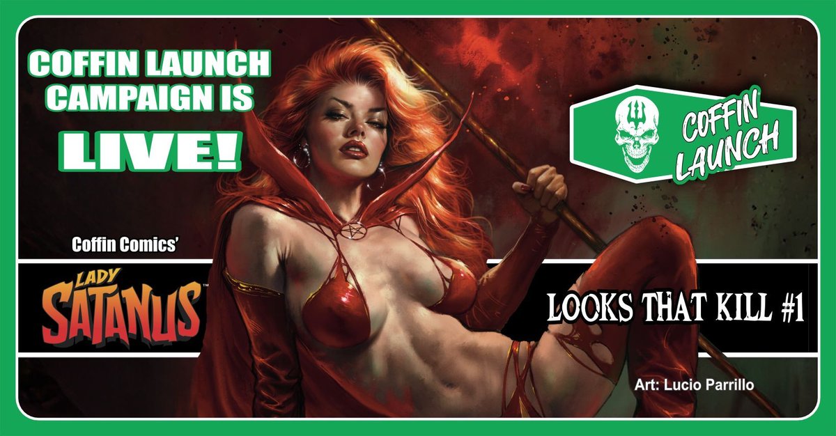 thecoffincomics's tweet photo. LADY SATANUS: LOOKS THAT KILL IS LIVE.
The ritual has begun.🩸The blood has spilled.
Stake your claim now or vanish into the void.
CHECK IT OUT: https://t.co/OLllTIyZys - back the chaos.
#CoffinComics #IndieComics #Coffinlaunch #art #comics #comicsart https://t.co/WpTfUdYmcw