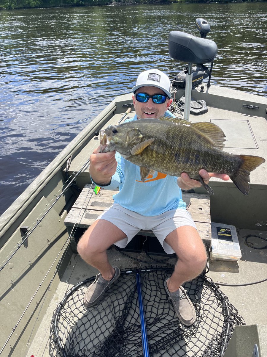 Big old smallmouth! #waltonrods #bassfishing #indiana