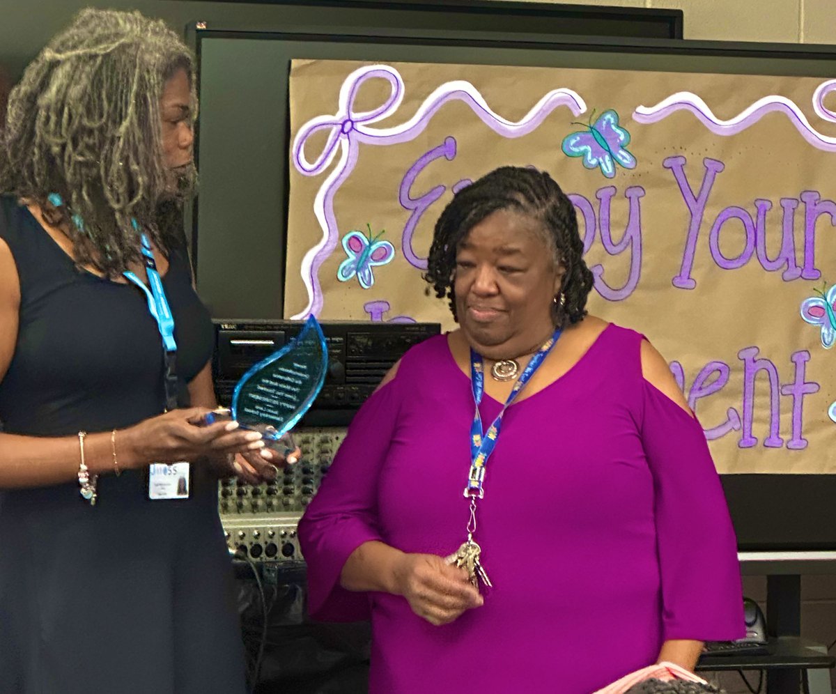 Wishing a restful and relaxing retirement to Ms. Barbara Wellington. We commend you for 43 years of service to children. 💜💐🐉