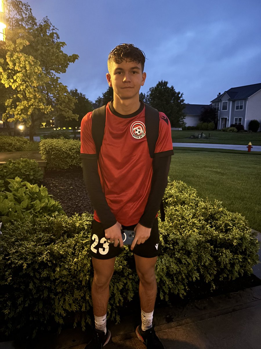 Last club game of the season for Matt. Scored two goals leading his team to a 4-2 victory.  <a href="/UPPER90FClub/">UPPER 90 FC</a> ⚽️❤️🖤