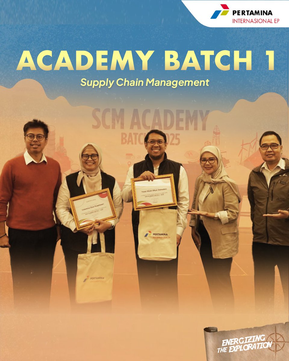 Pertaminapiep's tweet photo. PIEPLES, SCM Academy Batch I Resmi Digelar, lho!

PIEP Regional 5 meluncurkan pelatihan pengadaan untuk tingkatkan kompetensi pekerja, baik di dalam negeri maupun luar negeri.

Terima kasih untuk semua pihak yang berkontribusi. Sampai jumpa di Batch II!

#Pertamina
#PIEP https://t.co/NYW4Zwgm58