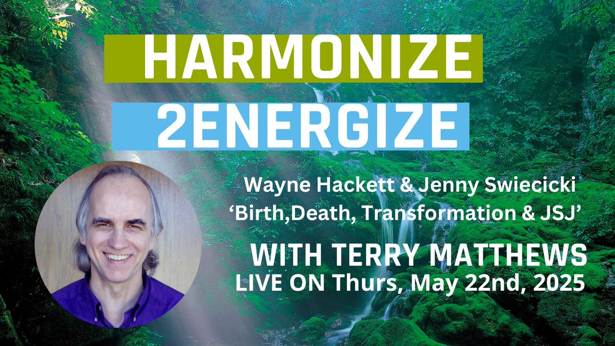 terrymat's tweet photo. 'Birth, Death, Transformation &amp; JSJ', with Wayne Hackett &amp; Jenny Swiecic... https://t.co/PcOPQ6c5Q8 via @YouTube https://t.co/SASrbgq2OB
