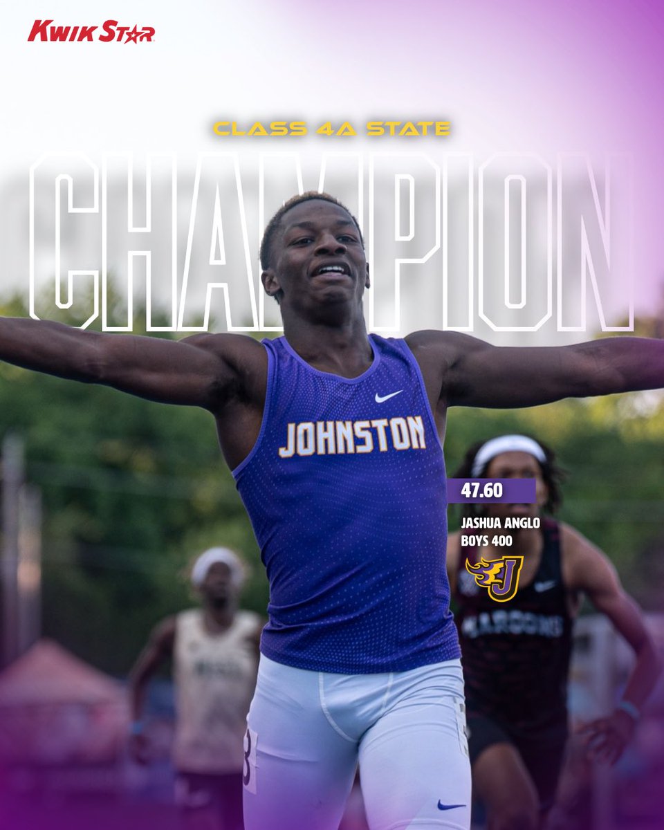 🚨𝟰𝗔 𝗕𝗢𝗬𝗦 𝟰𝟬𝟬 𝗖𝗛𝗔𝗠𝗣𝗜𝗢𝗡🚨

Jashua Anglo takes home the 400 in Class 4A 🔥

#iahstrk Luke Patton