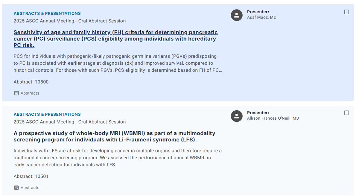 Asaf Maoz (@asaf_maoz) on Twitter photo Excited to attend my first ASCO next week!
We will be presenting two studies at the Oral Abstract Session on Prevention, Risk Reduction, and Genetics
meetings.asco.org/abstracts-pres…
meetings.asco.org/abstracts-pres…
<a href="/DanaFarber/">Dana-Farber</a> <a href="/MattYurgelun/">Matt Yurgelun, MD</a> <a href="/DFCIPopSci/">Dana-Farber Division of Population Sciences</a> Excited to attend my first ASCO next week!
We will be presenting two studies at the Oral Abstract Session on Prevention, Risk Reduction, and Genetics
meetings.asco.org/abstracts-pres…
meetings.asco.org/abstracts-pres…
<a href="/DanaFarber/">Dana-Farber</a> <a href="/MattYurgelun/">Matt Yurgelun, MD</a> <a href="/DFCIPopSci/">Dana-Farber Division of Population Sciences</a>