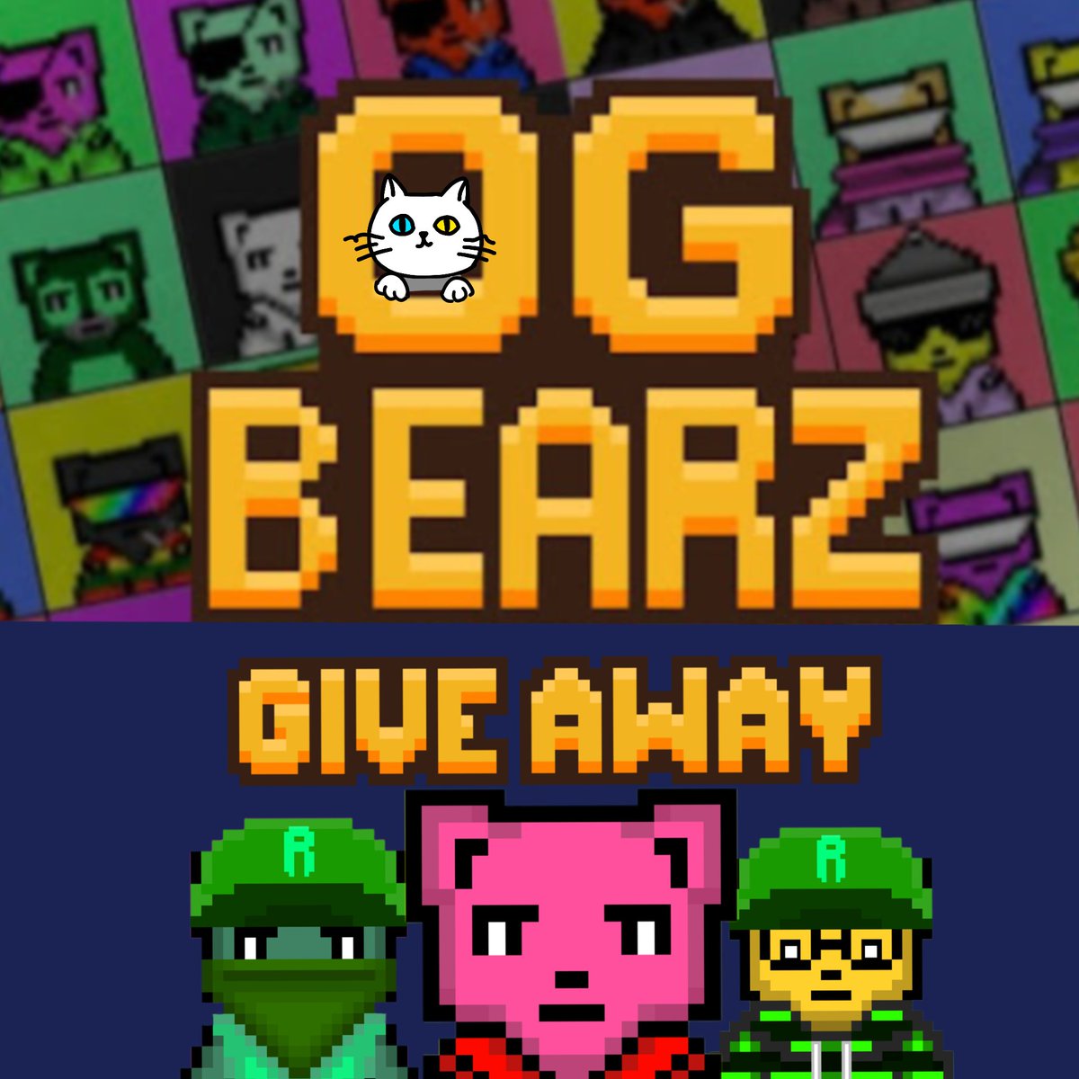 CataronOfficial's tweet image. 💚🔥 GIVEAWAY TIME! (RUSH 24hr) 🔥💚
1 GTD 2FCFS 
Celebrating my collab with OG Bearz 🐻✨

To join:
1️⃣ Follow @CataronOfficial  &amp;amp; @OgBearz 
2️⃣ Like + RT this post
3️⃣ Tag 3 frens who need some BEARISH energy
4️⃣ Join the Ronen Discord: discord.gg/pbs5xgB7
5️⃣ Drop your Ronin