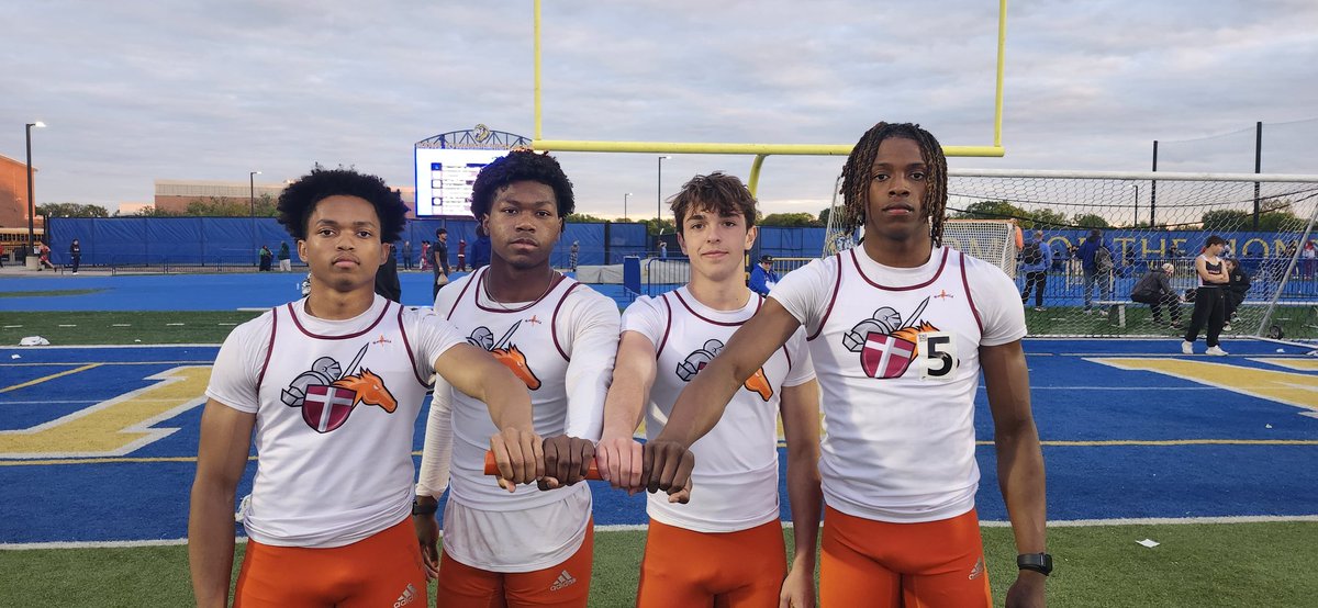 🛡⚔️4×2 team of Emeir White, Donovan Brown, Dan Speski &amp; KJ Morris place🥈w/ NEW SCHOOL RECORD 1:28.68 to 👊 🎟 to state‼️ 
#BRTF #BeReadyToFly #CrusaderStrong