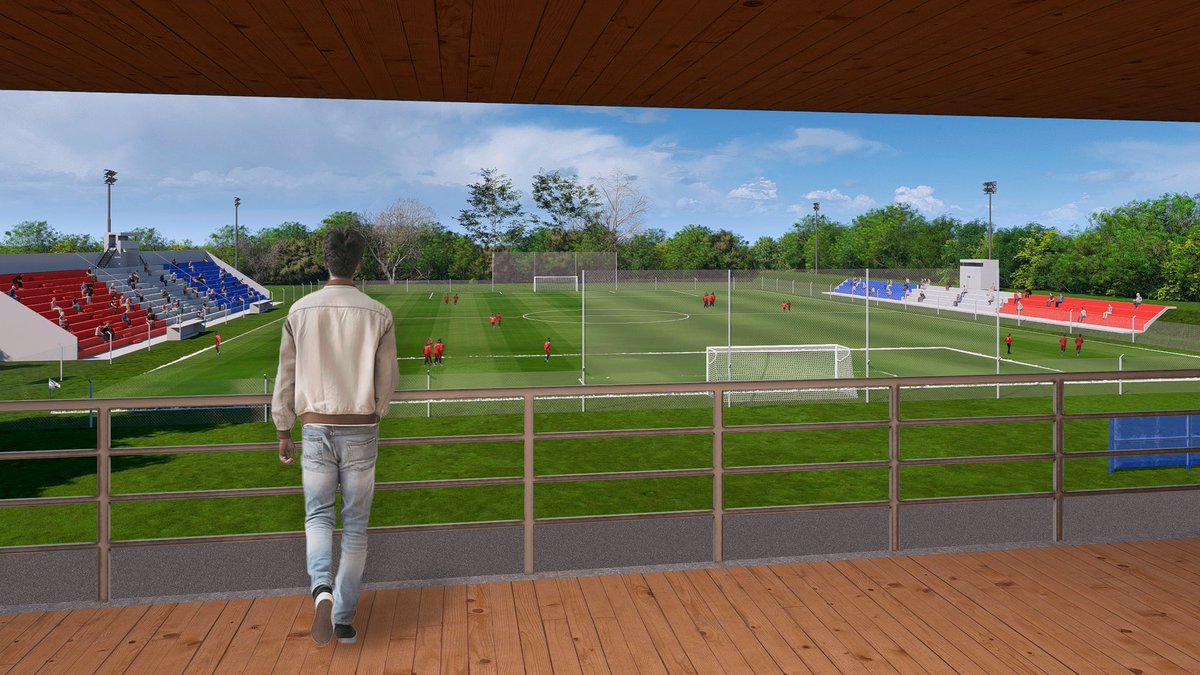 NacionalNH1910's tweet photo. Mi cancha, tu cancha, nuestra cancha🤩

En su momento el sueño fue hacer la tribuna principal y se hizo. Ahora es hacer otra en el terraplén. 

Momento soñado de nuestro estadio que no para de crecer. Orgullo.

#ClubdeCampeones 🔵⚪️🔴 https://t.co/LXYwd5DetC