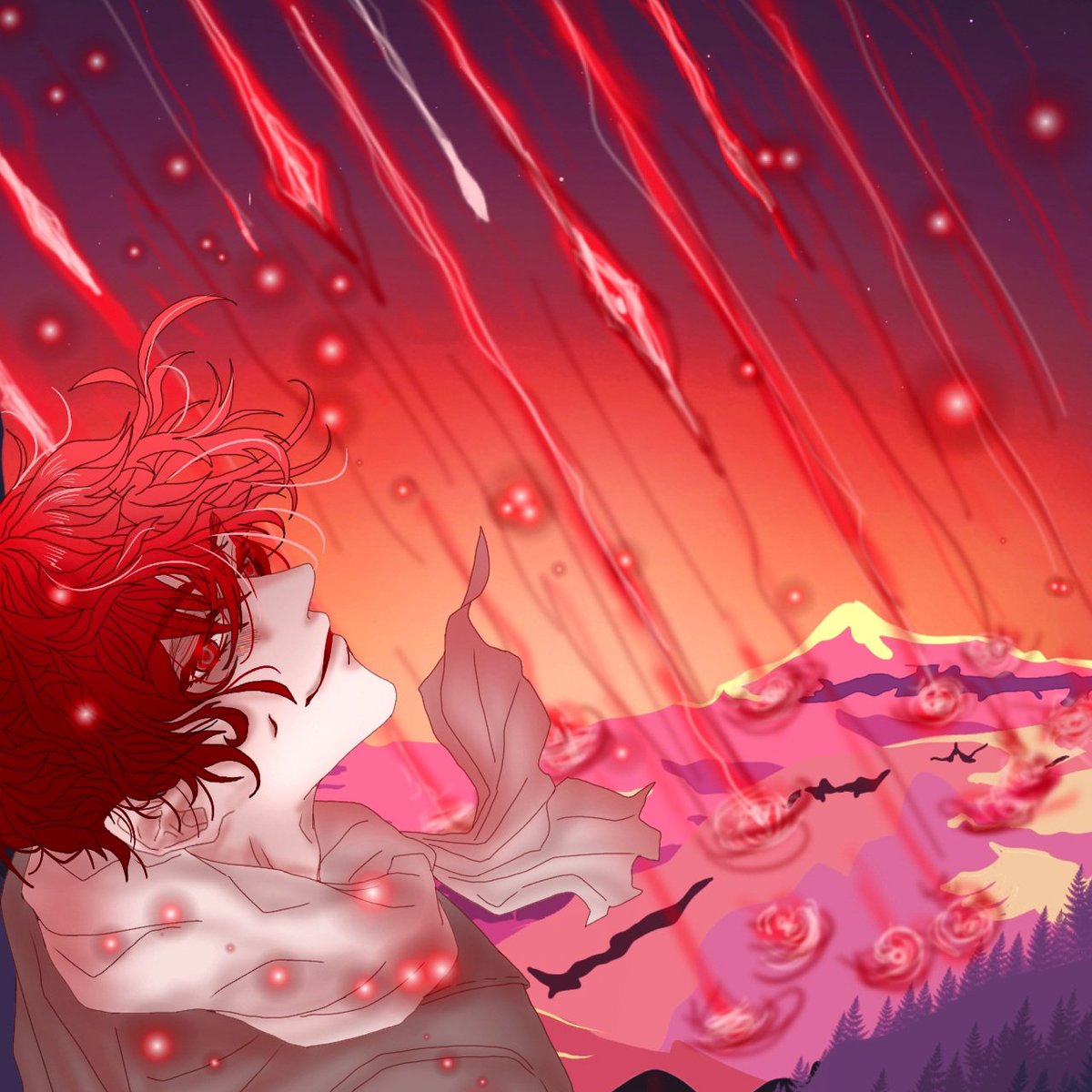 #신의탑
#towerofgod 
붉은하늘 엔류