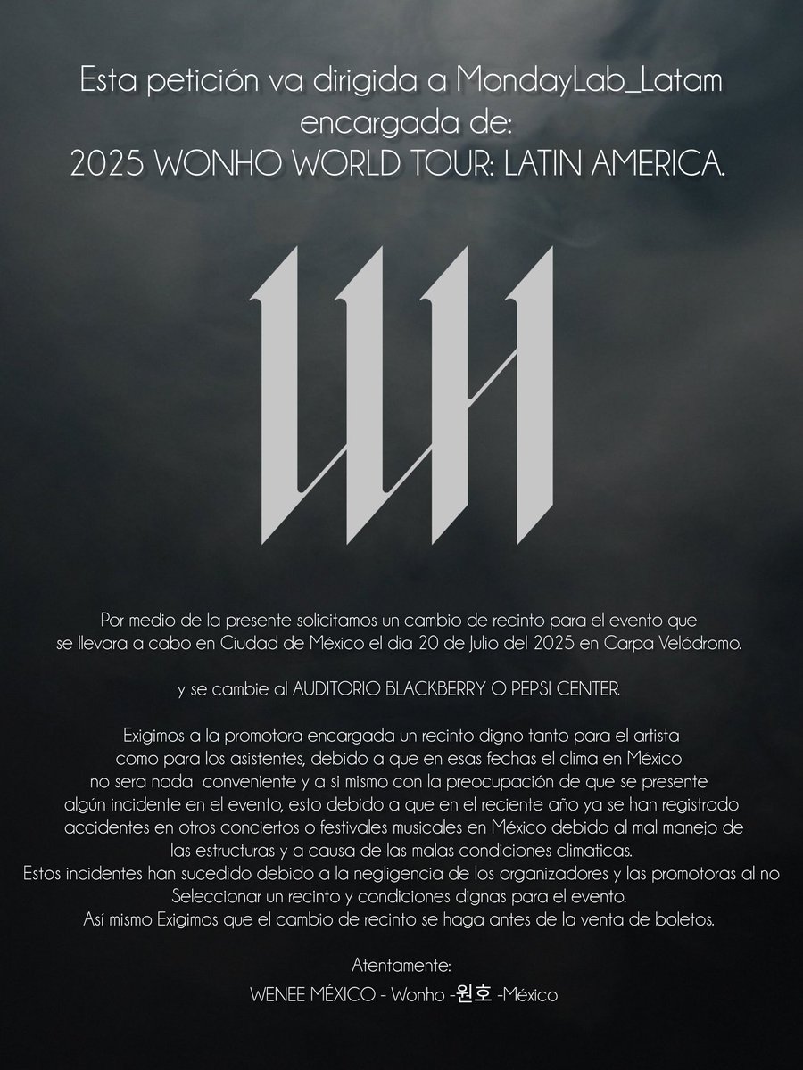 #wenee Esperamos nos ayuden a difundir esta solicitud y etiquetar a <a href="/MondayLab_Latam/">MondayLab_LATAM</a> <a href="/monday_lab/">mondaymorning creativeLab</a> <a href="/Highline_Ent/">HIGHLINE ENTERTAINMENT</a>