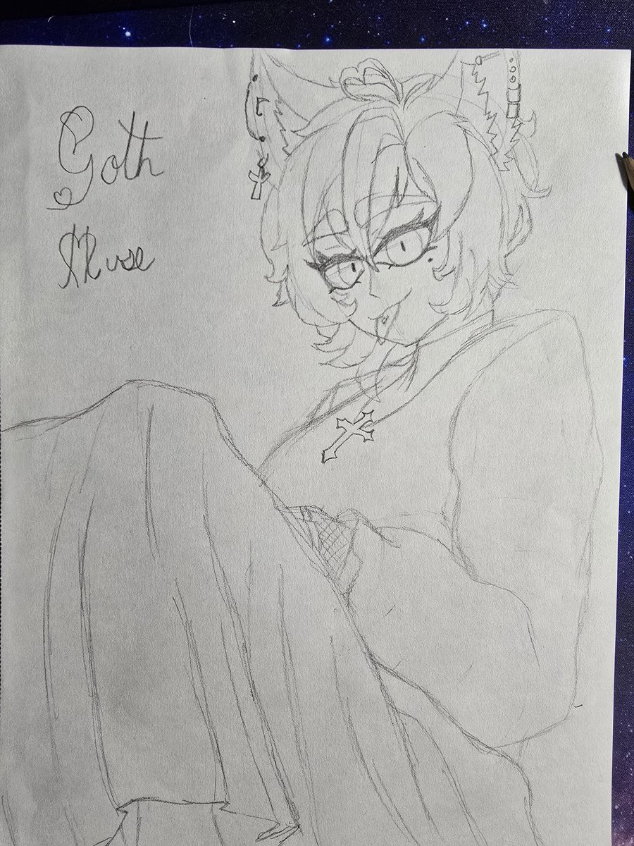 Goth Muse for goth day 🖤

#gothday #art #oc