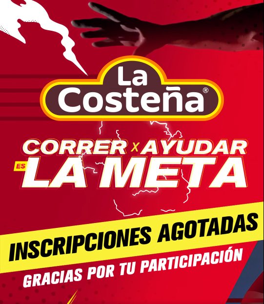 ¡Correr x ayudar es la META! La Costeña® anuncia sold out de su carrera con causa

El próximo domingo 29 de junio de 2025, La Costeña® reunirá a más de 3,000 personas para sumarse a una experiencia deportiva con causa en el corazón de la capital.

La sexta edición de la Carrera