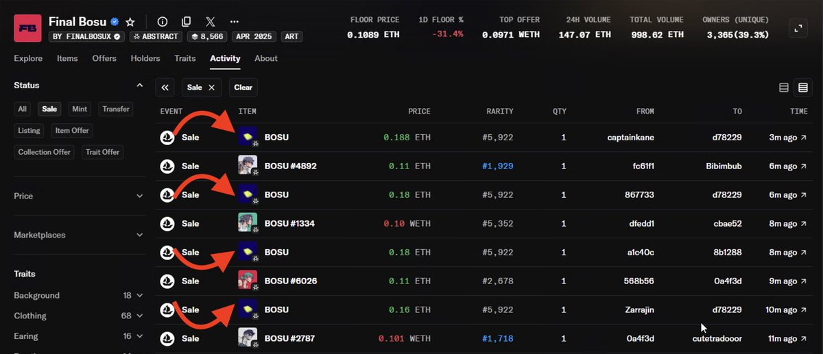 iamcryptobro's tweet photo. 🚫😅 Don’t buy @finalbosuX 
Guys, why are you paying big bucks for cheap NFTs❓ 

It’s like buying a Kinder Surprise knowing the toy inside is broken! 

On OpenSea, there are "closed" NFT boxes being sold that are actually already opened. It’s super easy to check — just go to Magic Eden, copy the NFT ID, and take a look.  

🫴 For example, there’s an #NFT with ID 2183. On OpenSea, it looks "closed," but on Magic Eden, you can see right away there’s nothing special inside. 

Honestly, I was "pleasantly" surprised by how this collection was handled. My NFTs took 4 hours to reveal, while everyone else’s opened almost immediately. But oh well, that’s another story. 

‼️ So don’t fall for the "closed" boxes! 
Overall, the collection isn’t bad and might still make a comeback in price. 👍

#finalbosu #Abstractstream @Abstract_Eco