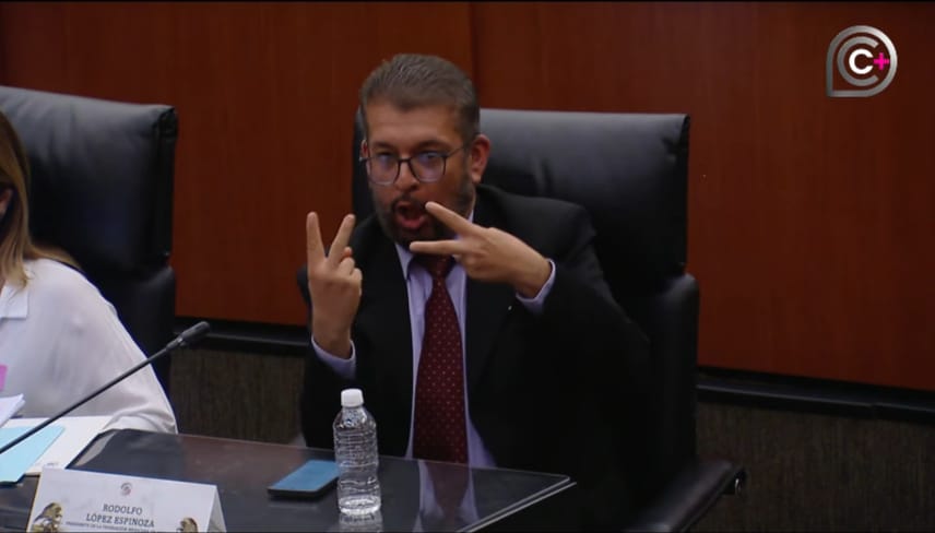 📢 Hoy #FEMESOREnElSenado! Nuestro Pdte. <a href="/rudimx/">Rodolfo Lopez Espinoza</a> participa en Conversatorio Ley Telecom para defender #DerechosPersonasSordas. Exigimos #LSM de calidad, vigilancia, símbolo internacional y mejor subtitulado. ¡No a la regresión! #AccesibilidadYA