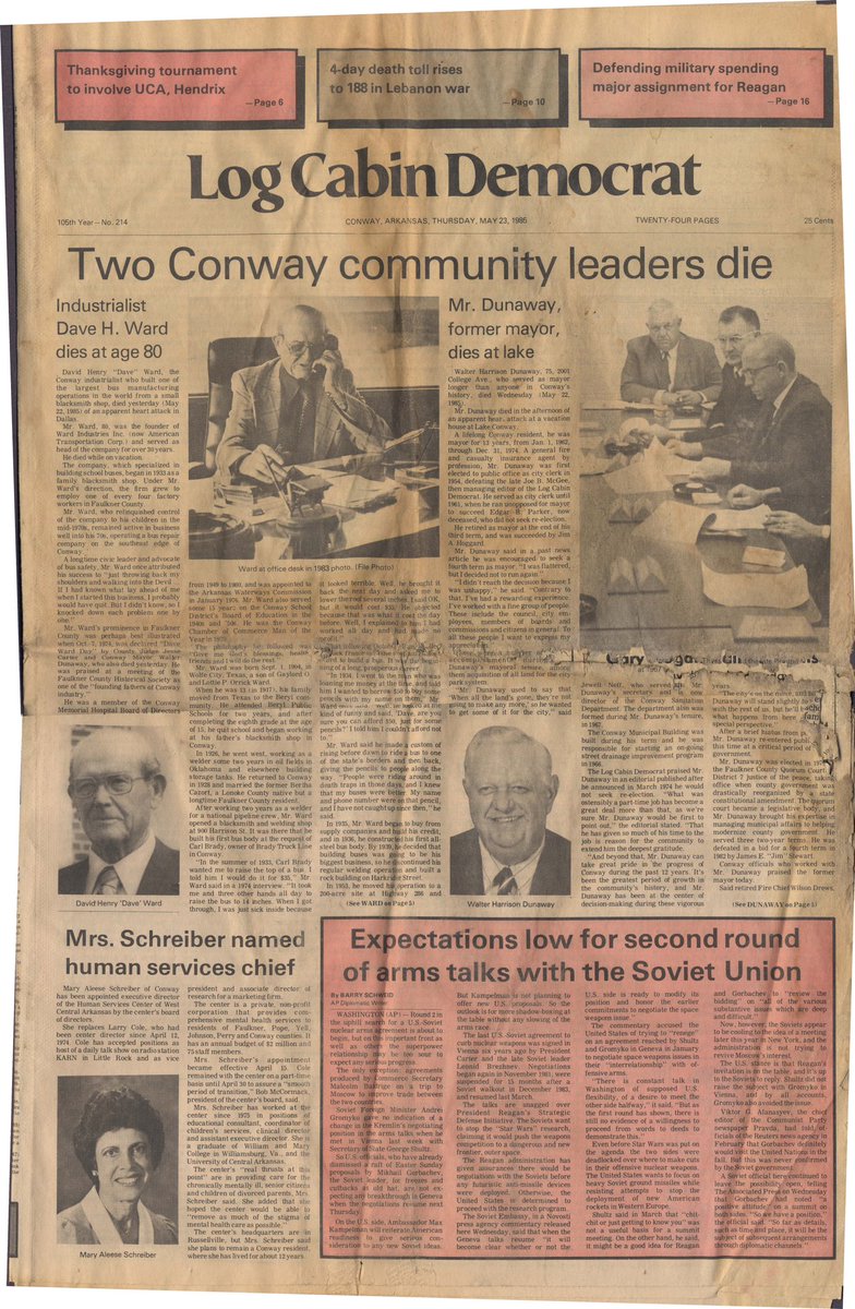 ToadSuckFerry's tweet photo. Dave Ward died 40 years ago today, May 22, 1985. https://t.co/NO2UrDeJD7
