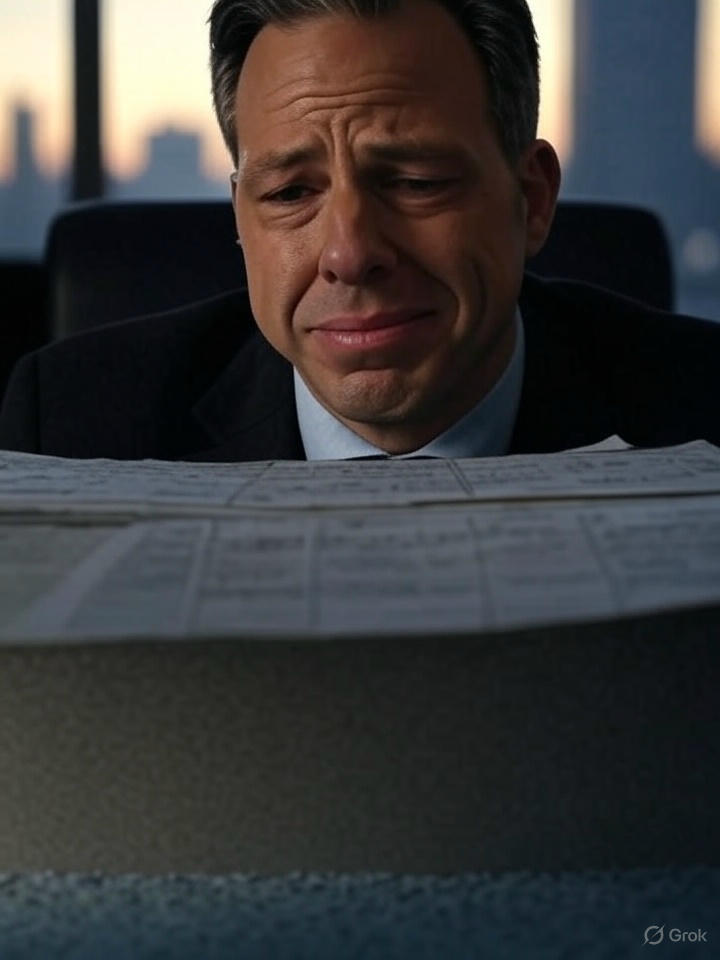 ChrisDJackson's tweet photo. 🚨 NEW: CNN staff are livid over @jaketapper's anti-Biden propaganda book Original Sin—and they’re finally speaking out.

According to Breaker, the book is packed with anonymously sourced lies and was barely fact-checked. Eight key figures named in it say they were never contacted. Tapper still ran to Megyn Kelly to promote it—without CNN approval.

“He went rogue,” one staffer said. Another called CNN boss Mark Thompson Chris Licht with a British accent—accusing him of giving Tapper special treatment.

And the fallout? Tapper is getting ratioed into oblivion. Every tweet about this disaster of a book is a PR nightmare.

He’s wrecked his credibility, destroyed what little trust CNN had left, and exposed the entire network as a playground for personal vendettas.

Good riddance.