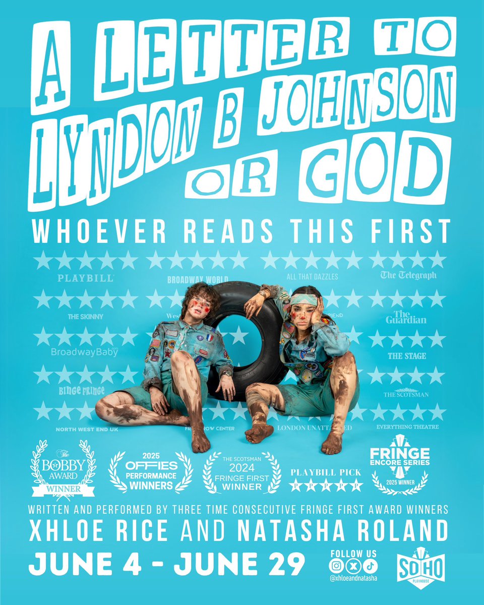 Xhloe and Natasha (@xhloeandnatasha) on Twitter photo JUNE 4 - 29 <a href="/sohoplayhouse/">SoHo Playhouse</a>  dont miss it NYC 👀🛞 JUNE 4 - 29 <a href="/sohoplayhouse/">SoHo Playhouse</a>  dont miss it NYC 👀🛞