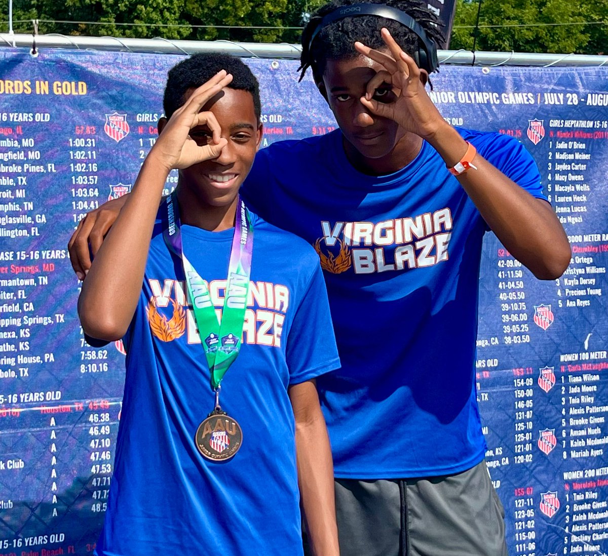 JosephsLandon's tweet image. AAU Junior Olympics 2024 - Bronze Medal Triple Jump