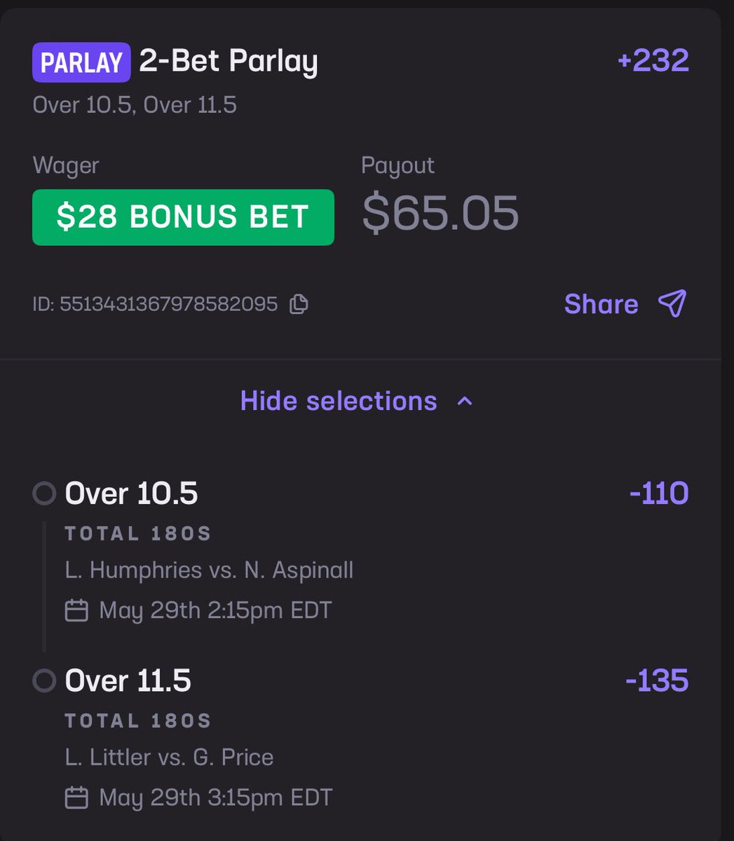 LLodre's tweet image. I know today wasn’t the best. But I had a bonus bet and figured I’d snag up some early value for Next Week’s Premier League of #Darts Playoffs next week. Will have my notes as well so you can look at them. #HardRockBet #PLDarts