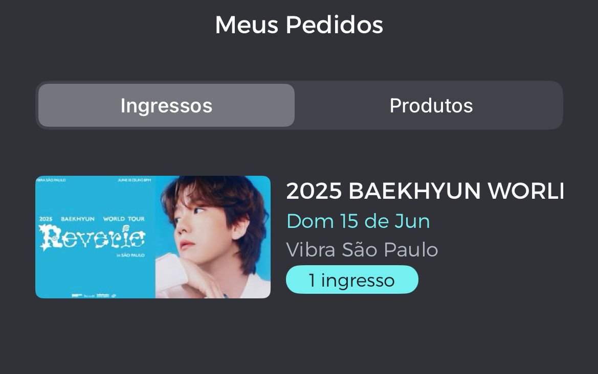 gabepacheco's tweet photo. Até agora não acredito que eu consegui isso aqui e que vou ver o baekhyun ao vivo!!!!! https://t.co/mXGCy1Z85v
