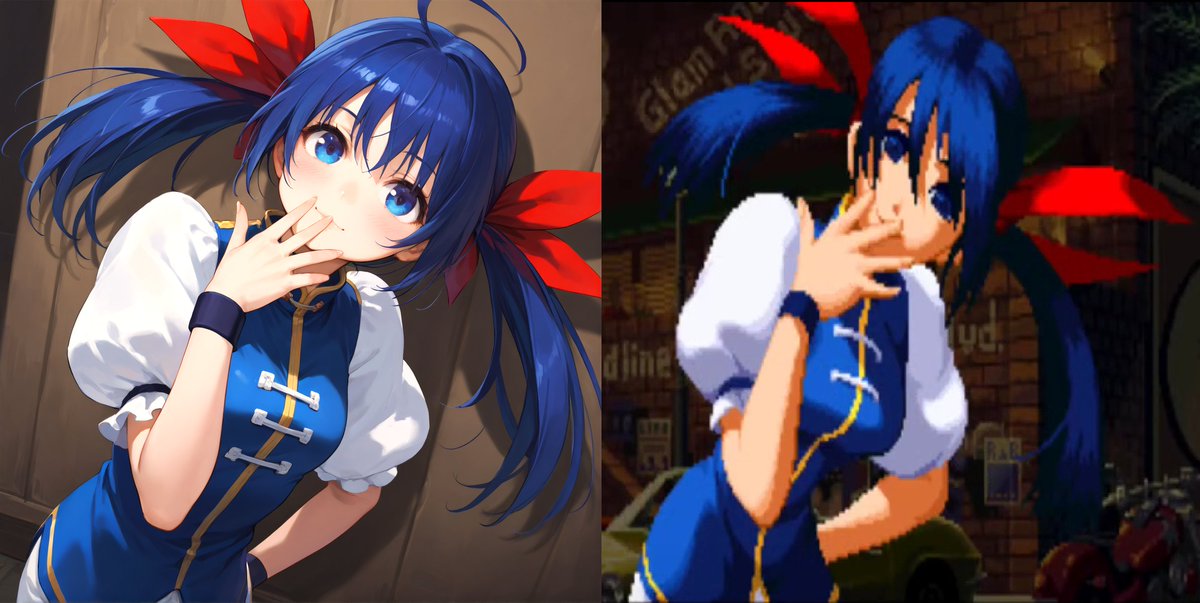 Esta Imagen Es Una Referencia A La Imagen De Victoria De Hotaru Futaba En Garou Mark Of The Wolves.