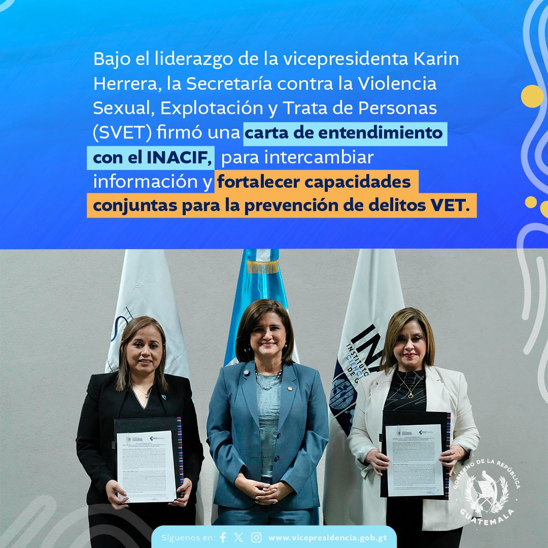 Vicepresidencia de Guatemala (@viceguatemala) on Twitter photo Como <a href="/GuatemalaGob/">Gobierno Guatemala</a>, impulsamos alianzas estratégicas para prevenir la violencia y reconocemos el valioso aporte de quienes trabajan por la integración centroamericana. Como <a href="/GuatemalaGob/">Gobierno Guatemala</a>, impulsamos alianzas estratégicas para prevenir la violencia y reconocemos el valioso aporte de quienes trabajan por la integración centroamericana.