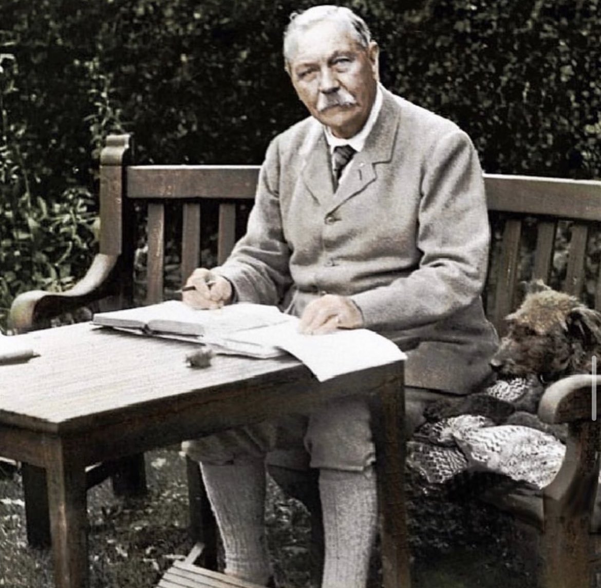 “Steel True Blade Straight: Arthur Conan Doyle: Knight, Patriot, Physician &amp; Man of Letters” was born on this day in 1859. You know him as Sir Arthur Conan Doyle, author and creator of one of the most iconic fictional characters of all time, Sherlock Holmes.