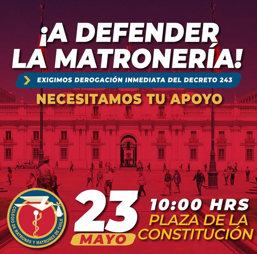 BarbyNicoleg's tweet image. Mañana a las 10:00 en la moneda! ✊🏼❤️
#LaMatroneriaSeRespeta
#norma150
#matronas
#Chile
#Tendencias
#ministeriodesalud