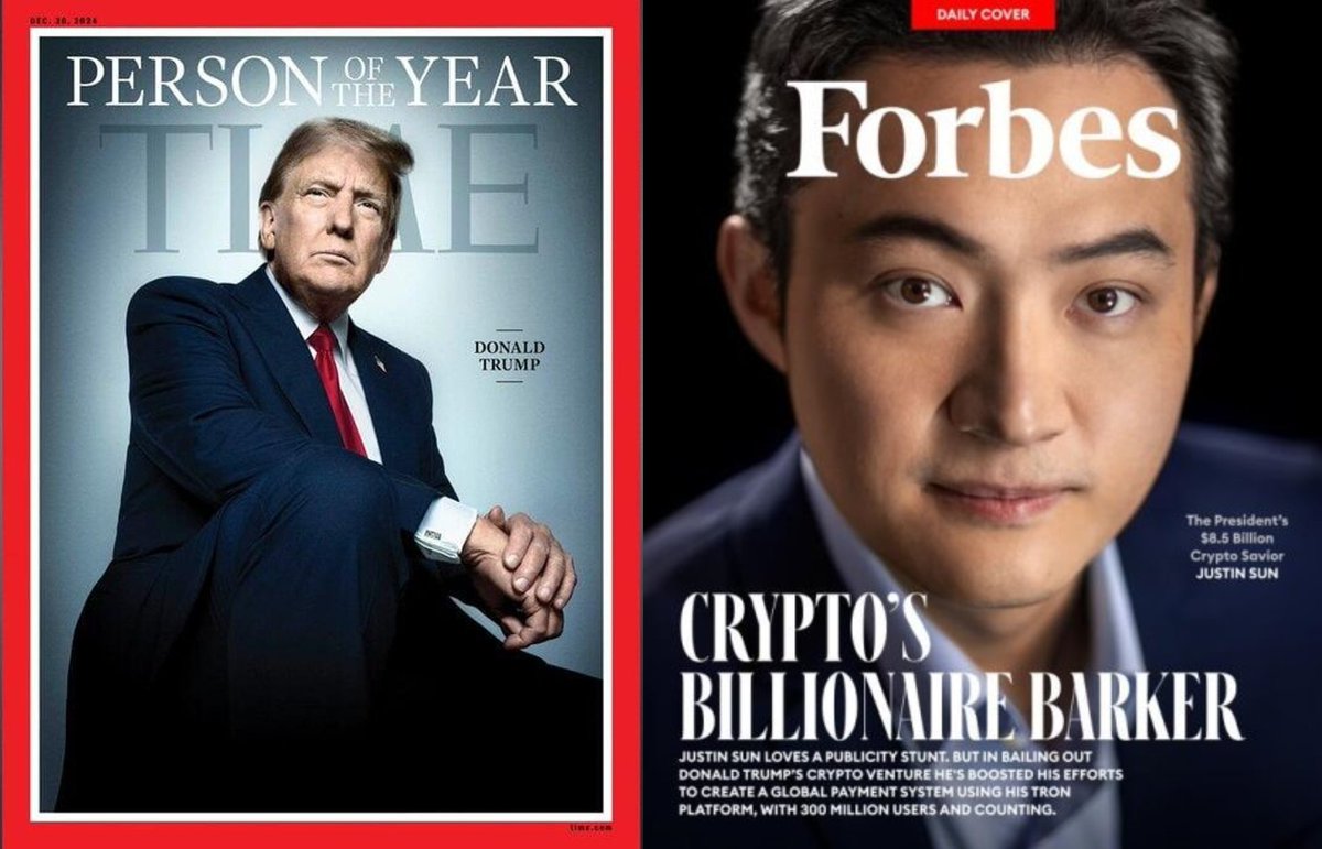 两位时代周刊封面人物的历史性会晤

特朗普也是好起来了，竟然有机会可以和孙宇晨在一张桌子上吃饭。

<a href="/justinsuntron/">H.E. Justin Sun 🍌</a> 
<a href="/trondao/">TRON DAO</a> 
#TRONEcoStar