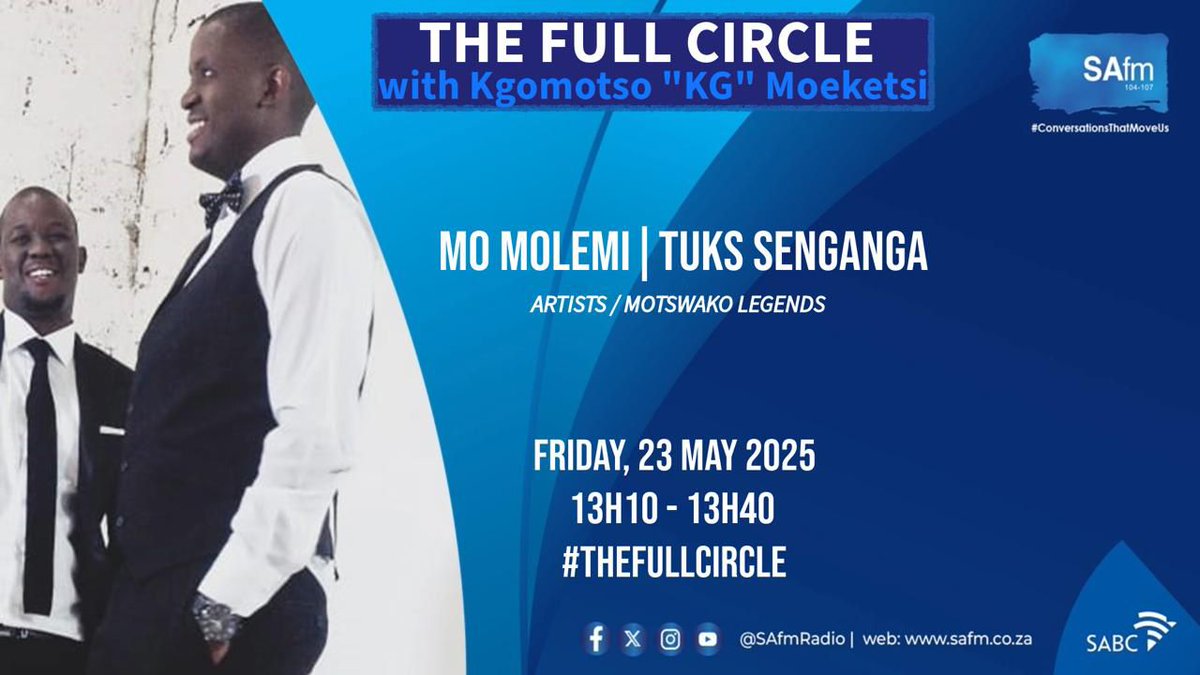 Catch motswakolista on <a href="/SAfmRadio/">SAfmRadio 📻</a> Ka lunch time Friday..