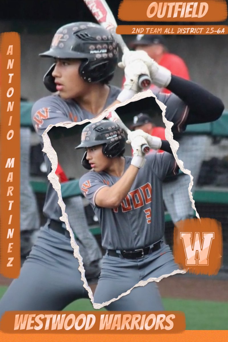 Westwood Baseball (@wwoodbaseball) on Twitter photo Congratulations to Antonio Martinez for being named 25-6A 2nd Team All District Outfielder! <a href="/AntonioRMart22/">Antonio Martinez</a> Congratulations to Antonio Martinez for being named 25-6A 2nd Team All District Outfielder! <a href="/AntonioRMart22/">Antonio Martinez</a>