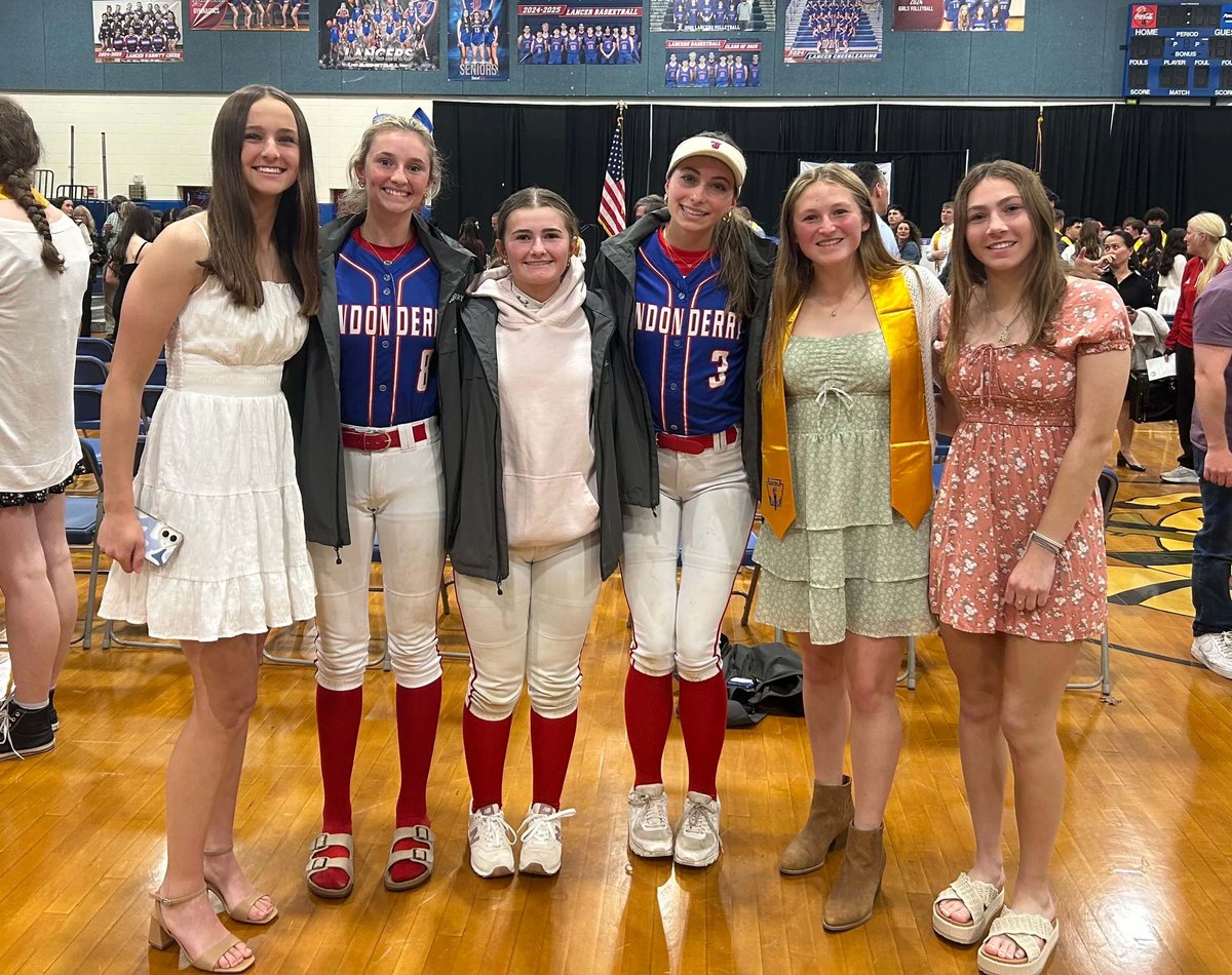 Congratulations to our softball girls that were inducted into the NHS last night after a busy day and away game at Concord! We are proud of you; continue to keep putting in work!! 🥎📚

*Not pictured: Ali Chambers