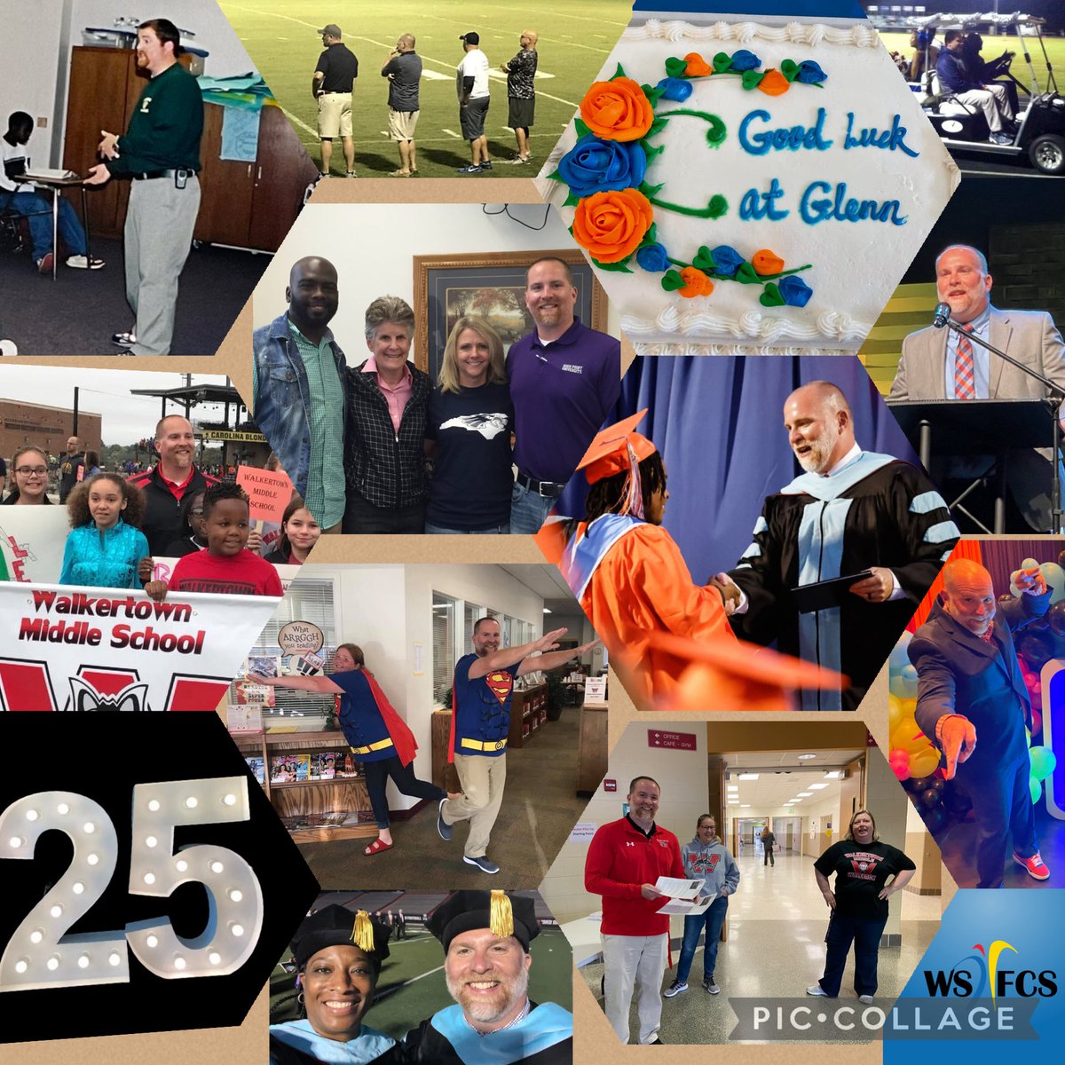 2️⃣5️⃣yrs WSFCS.Kernersville Middle. Southeast Middle.East Forsyth High. Walkertown Middle.Glenn High. 🚌Public education-Changes you-Shapes you-Makes you. The friendships, leaderships, mentors, and connections will last a lifetime. #grateful #honored