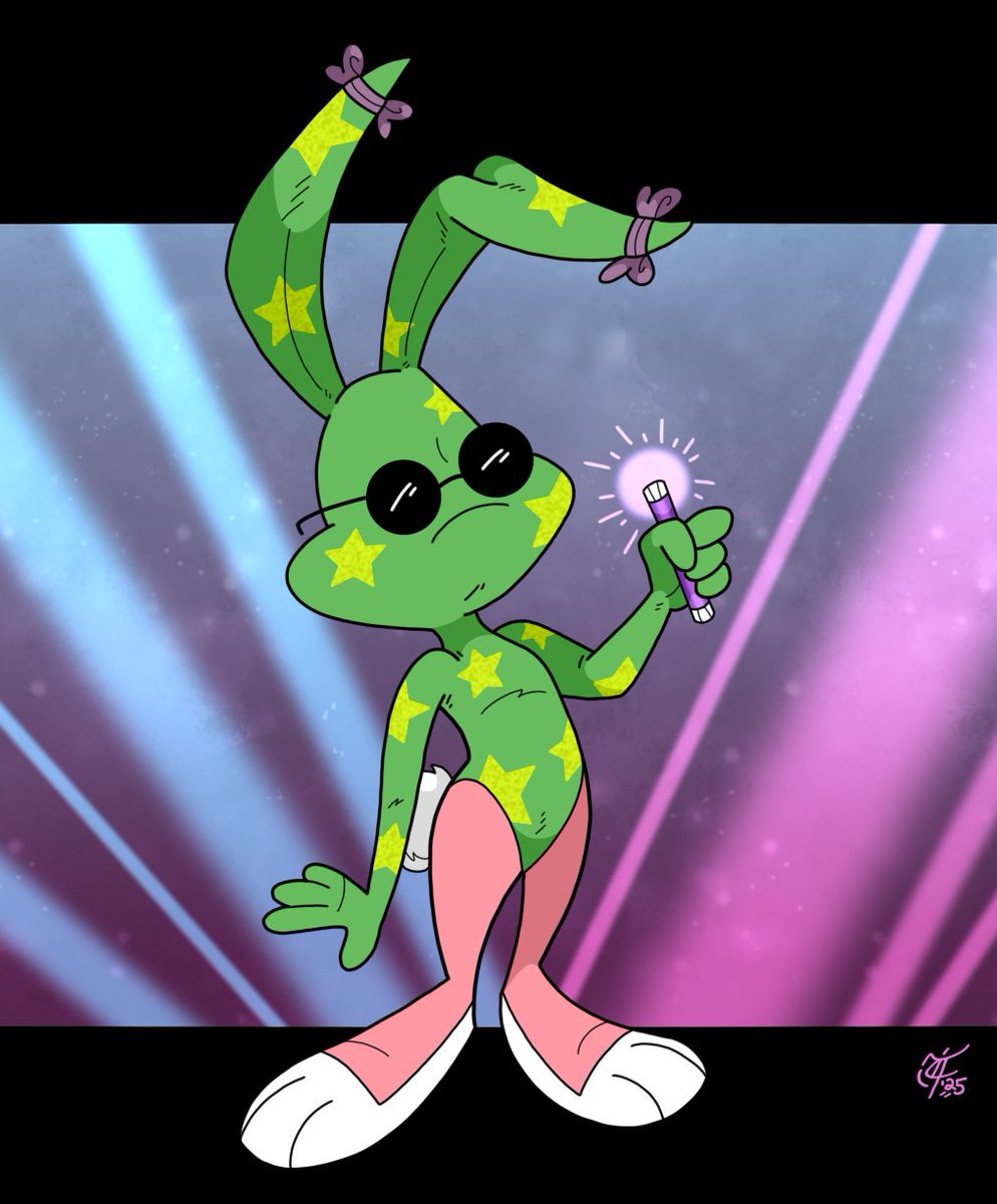 ScooterDoodles's tweet photo. Babs Bunny dressed as one of those rave bunnies from the "Zootopia 2" teaser (I just can't help myself) 🐰✨💚😏 #BabsBunny #TinyToonAdventures #WarnerBrosAnimation #Zootopia2 #bunnygirl #cartooncrush #glowstick #ravebunny #charactermashup #fanart #myhandslipped #hmmwabbet https://t.co/GjYrayEmb7