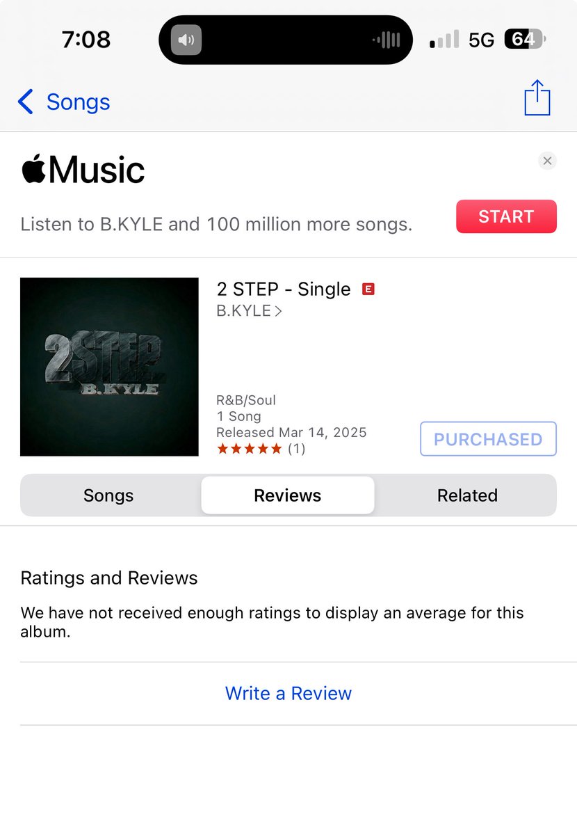 btothedotkyle's tweet image. Wow got my first review via @iTunes  &amp;amp; found out I have almost 500 monthly listeners on @Spotify  &amp;amp; over 1,000 plays on @AppleMusic 💪🏾💯🥹😩❤️‍🔥

Thank you to everyone who has streamed “2 STEP” and/or “COME &amp;amp; GO” ! #2step #Brandonkyle #bkyle #newartist #hitsong