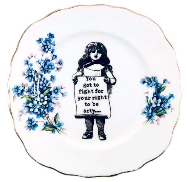 'Fight for your right' by UK anarcho-craftivist artist Carrie Reichardt #WomensArt